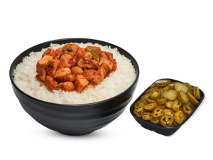 BARBEKÜ SOSLU TAVUK PİLAV